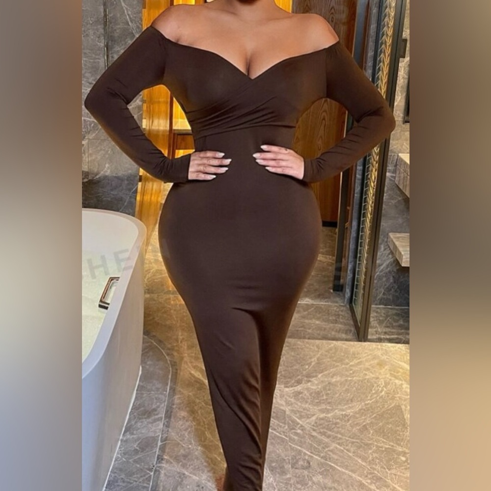 Shein - Off Shoulder Dress